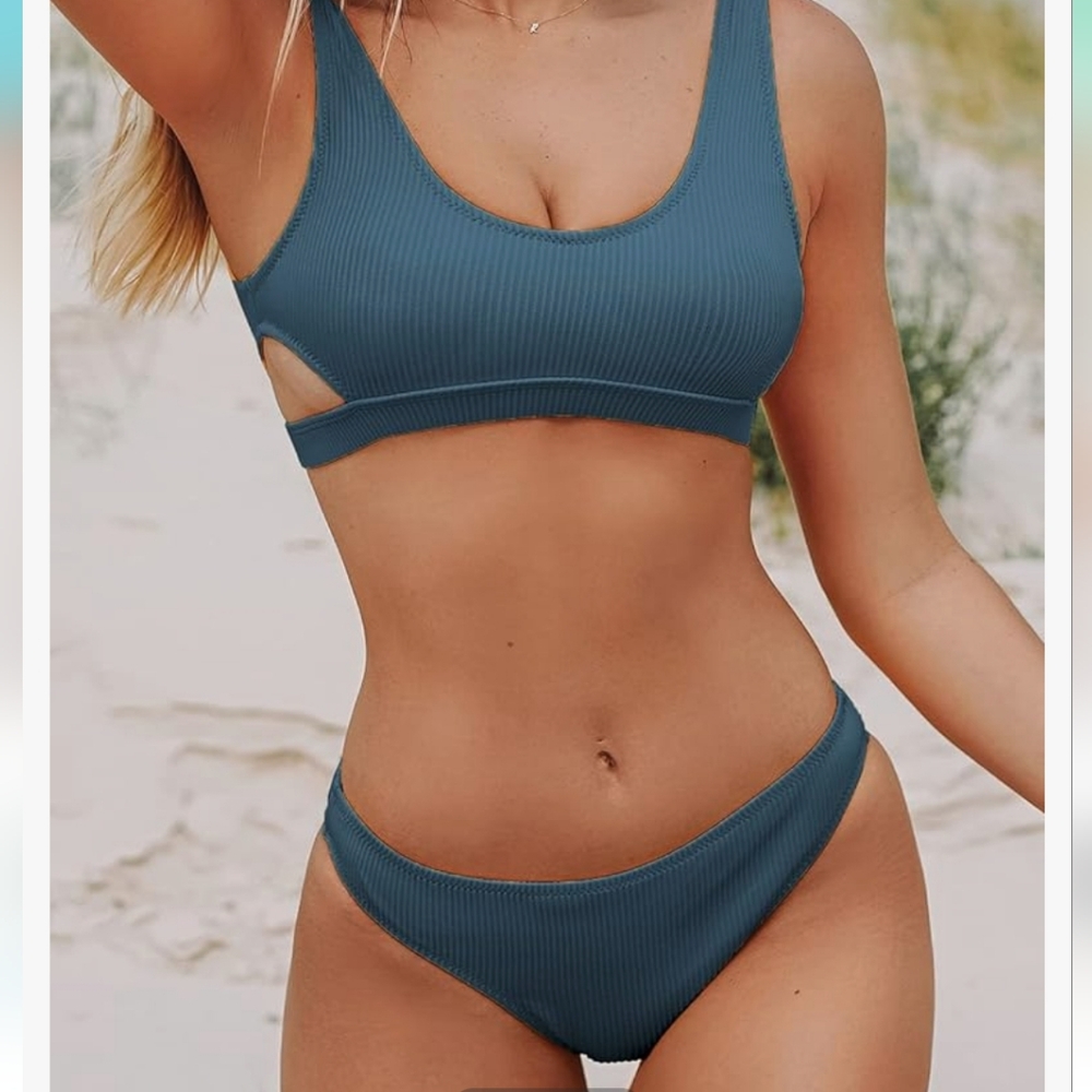 NWT 2-Piece Ribbed Bikini